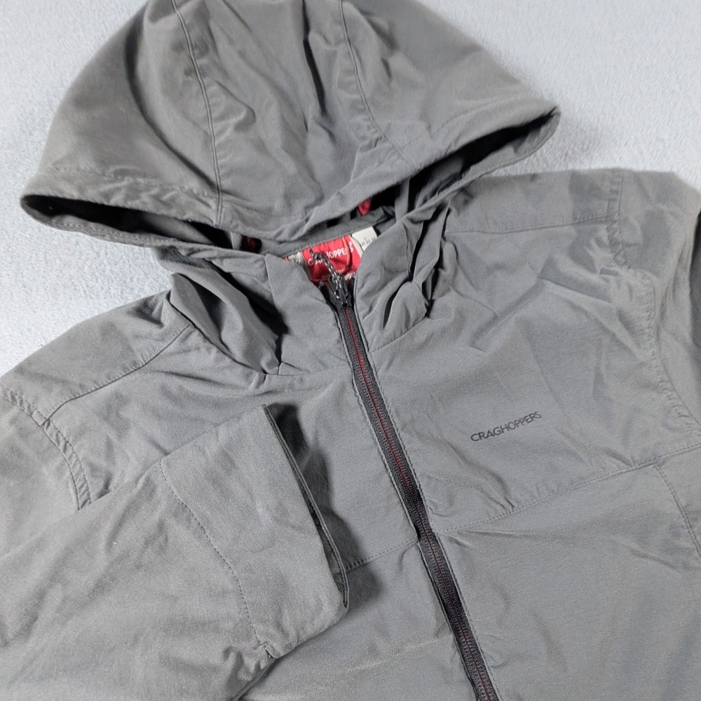 Craghoppers NosiLife Insect Shield Jacket Mens Large Full Zip Hooded Hiking